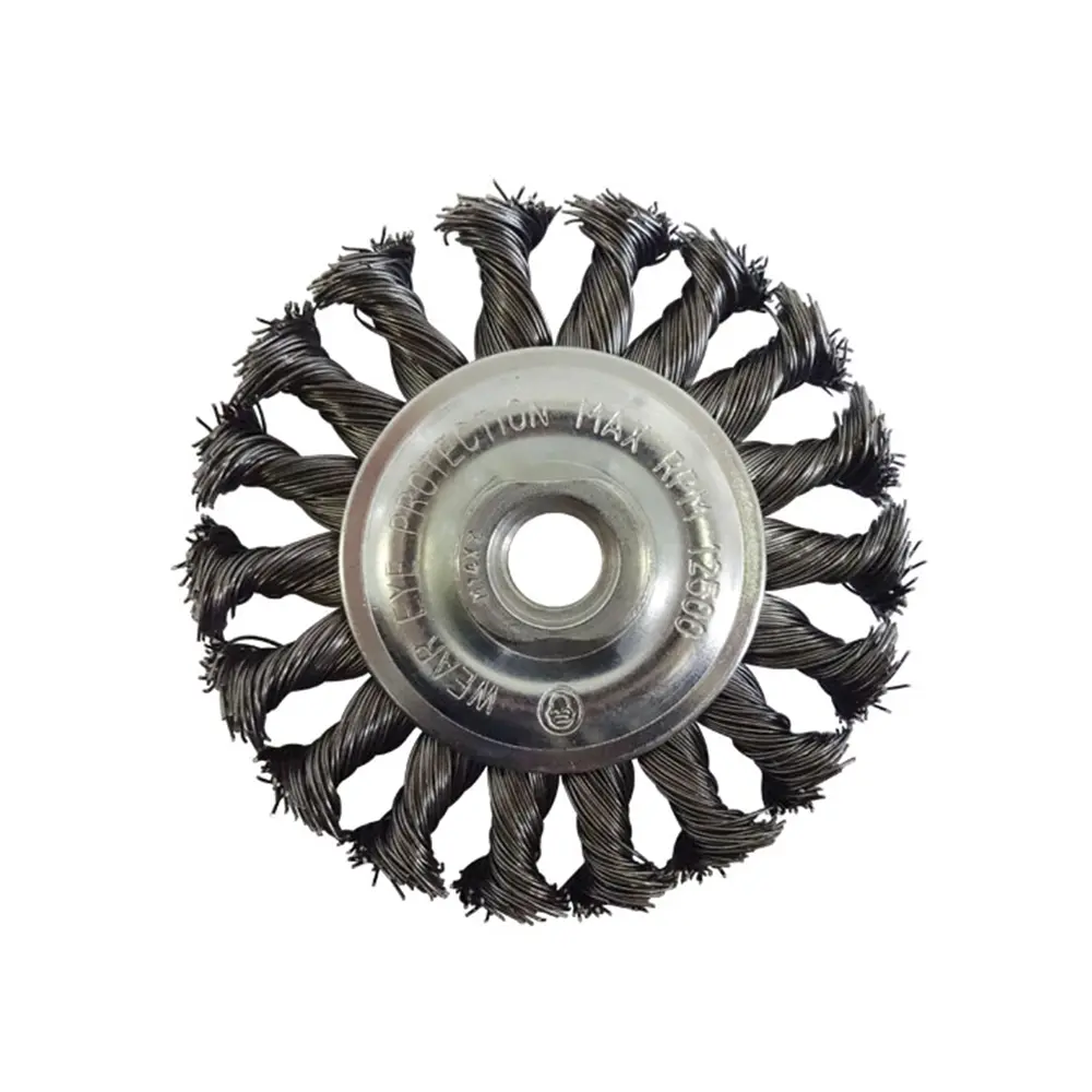 Josco Brumby 100Mm Twistknot Multi-Thread Wheel Brush Twisted Wire Stripping 1