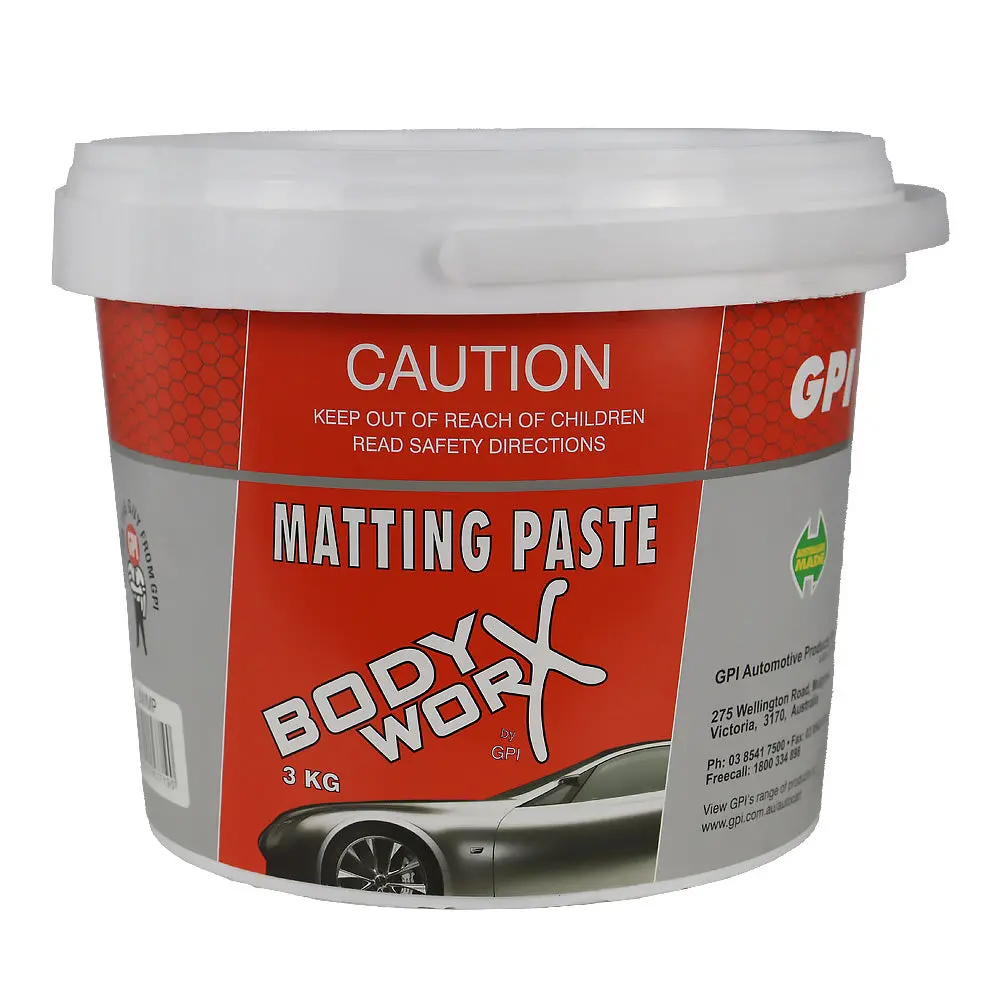 Bodyworx Matting Paste 3Kg Scuff Stuff Surface Preparation Compound 1