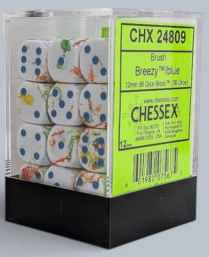Dice: 36X D6: Brush: Breezy / Blue 1