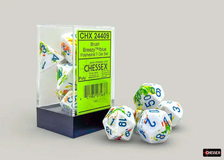Dice: 7 Pc: Brush : Breezy / Blue 1