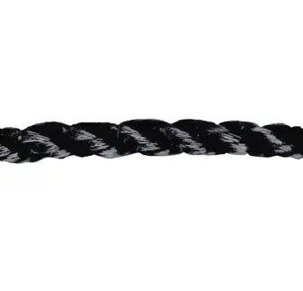 Twisted Polypropylene Rope, 3/8" Diameter X 600' Roll, Black 1
