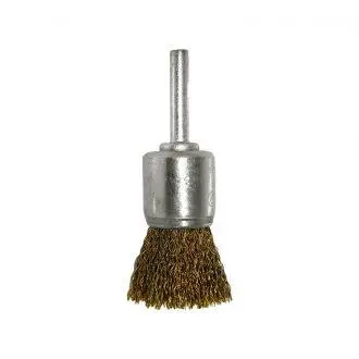 Josco Brumby 25Mm Spindle-Mounted Crimped Cup Brush Suitable For Removing Rust And Paint. 1