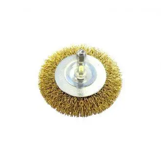 Josco Brumby 100Mm Spindle-Mounted Crimped Wheel Brush 1