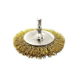 Josco Brumby 100Mm Spindle-Mounted Crimped Wheel Brush 1