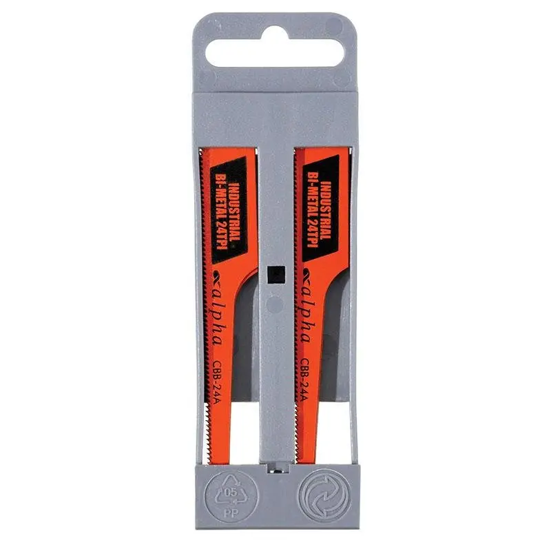 Alpha Industrial Bi-Metal Hacksaw Blades 24Tpi X 10 Pack 1