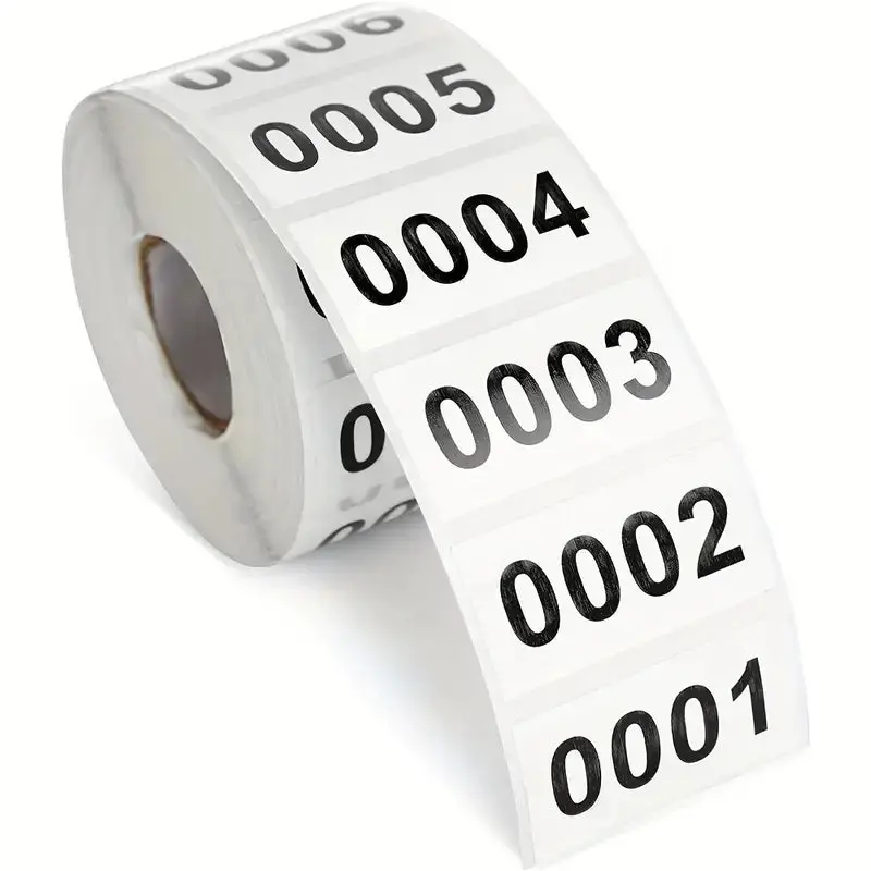 Consecutive Number Labels, 1 X 1.5" 1