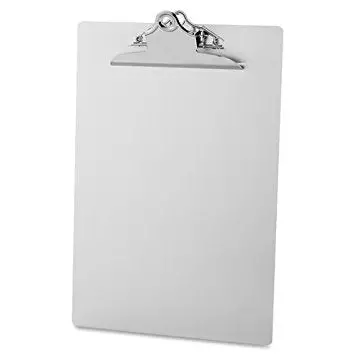 Aluminum Clipboard, Sparco, 9" X 12" 1