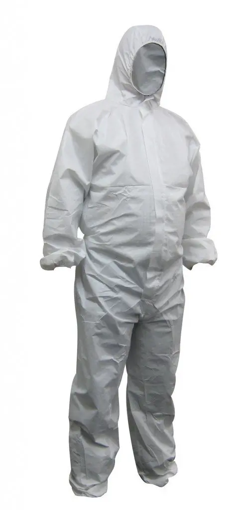 Maxisafe Disposable Spray Paint Suit Protective Overall Coverall White 1