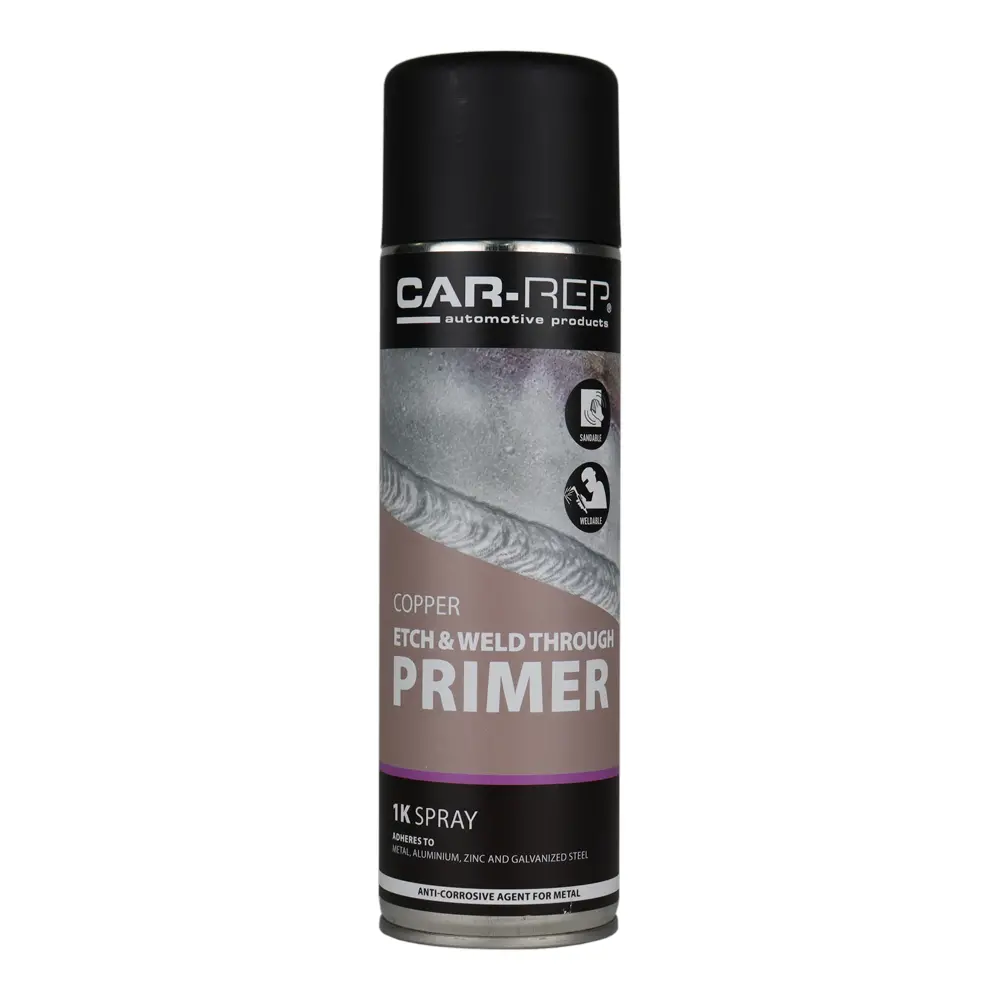 Car-Rep Automotive Copper Etch Weld Thru Primer 500Ml Sandable Weldable 1