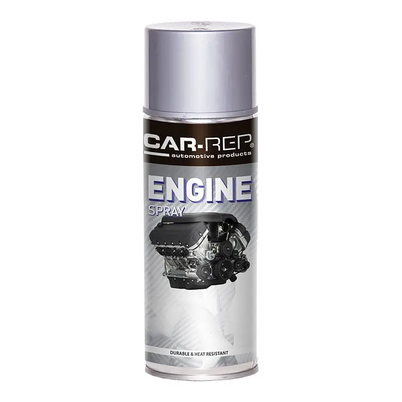 Car-Rep Automotive Engine Paint Heat Resistant Aerosol 400Ml Silver 1