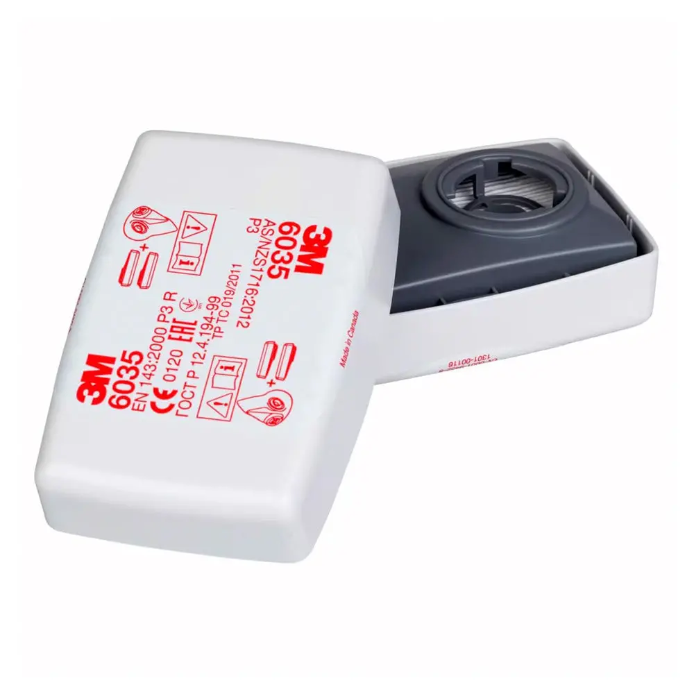 3M 6035 Safety Particulate Filter Solid & Liquid Particles P2/P3 6000 Series Pair 1