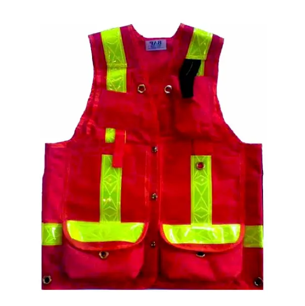 Cruiser Vest, Red, Cordura, W/ Striping 1