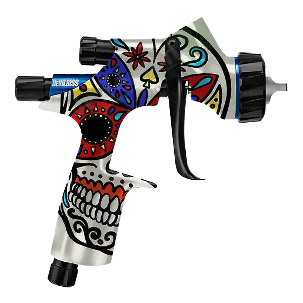 Devilbiss Limited Edition Calavera Dv1 Clearcoat 1.3Mm Gravity Gun & Cup Kit C1+ Aircap 1