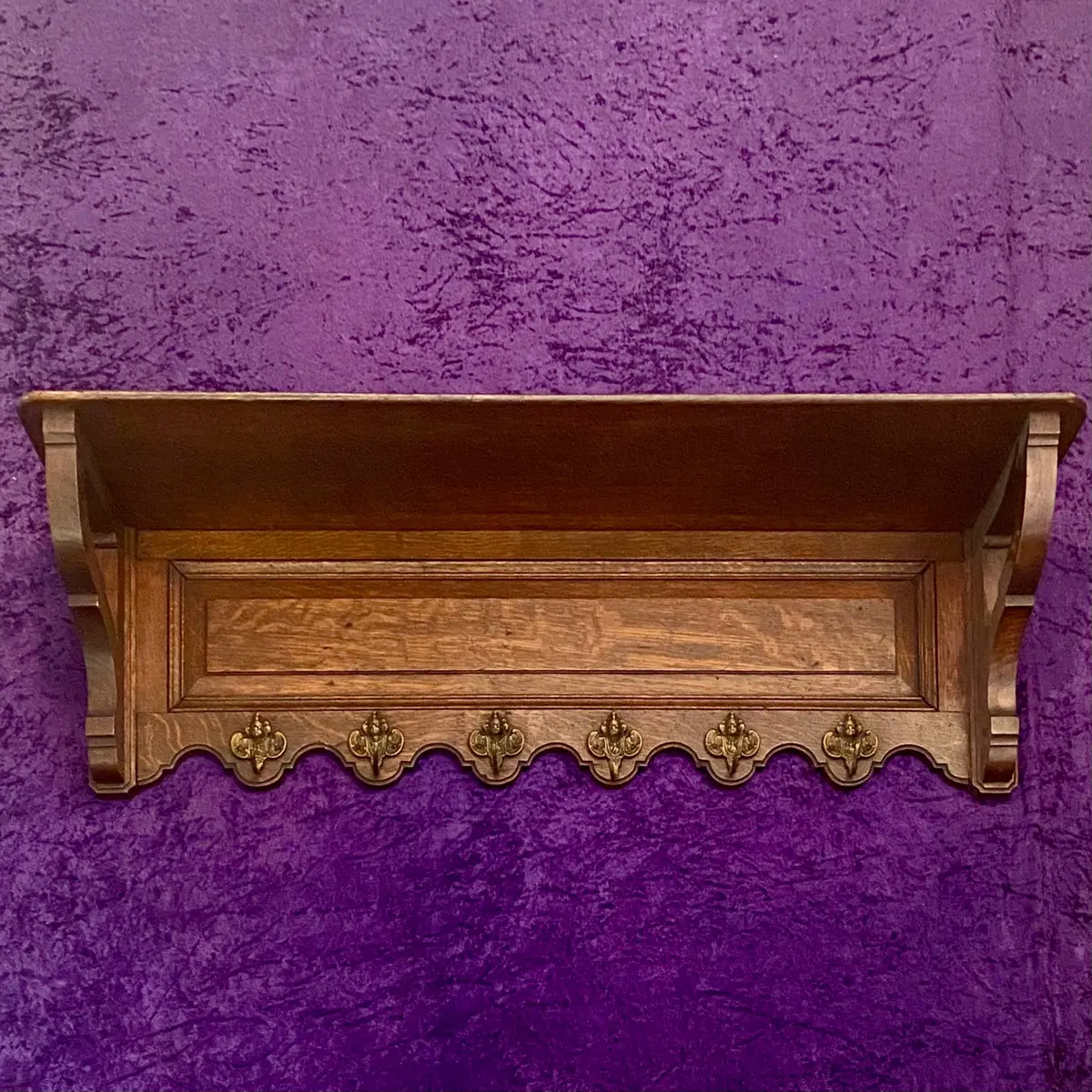Antique French Oak Coat Rack - Sold 1