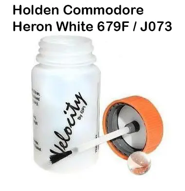 Holden Touch Up Paint Auto Bottle Commodore Heron White 679F / J073 50Ml 1