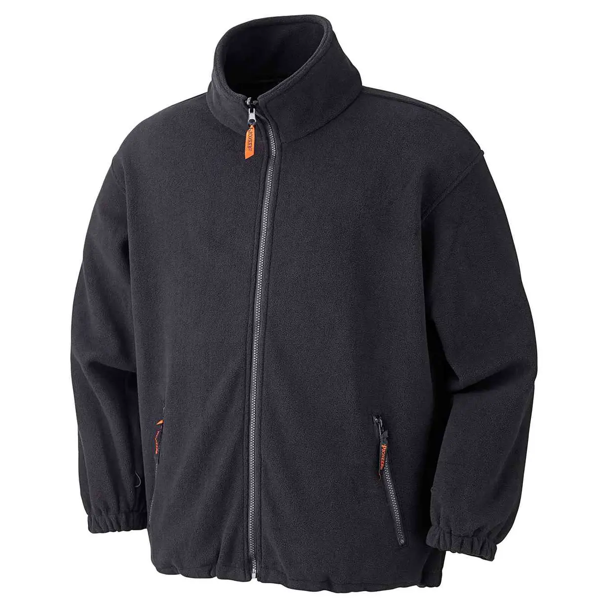 Sherpa Fleece Jacket, Black 1