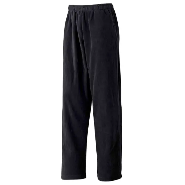 Sherpa Fleece Pants, Black 1