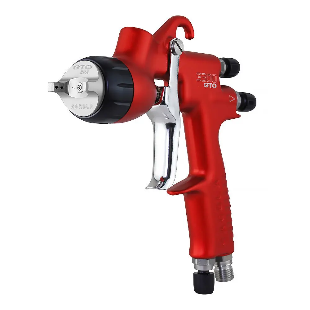 Sagola Red 3300 Gto 1.8Mm Gravity Spray Gun Epa Air Cap 1