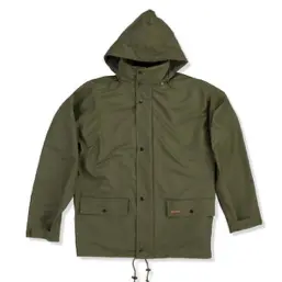 Pioneer Outdoorsman Hooded Rain Jacket, Green 1