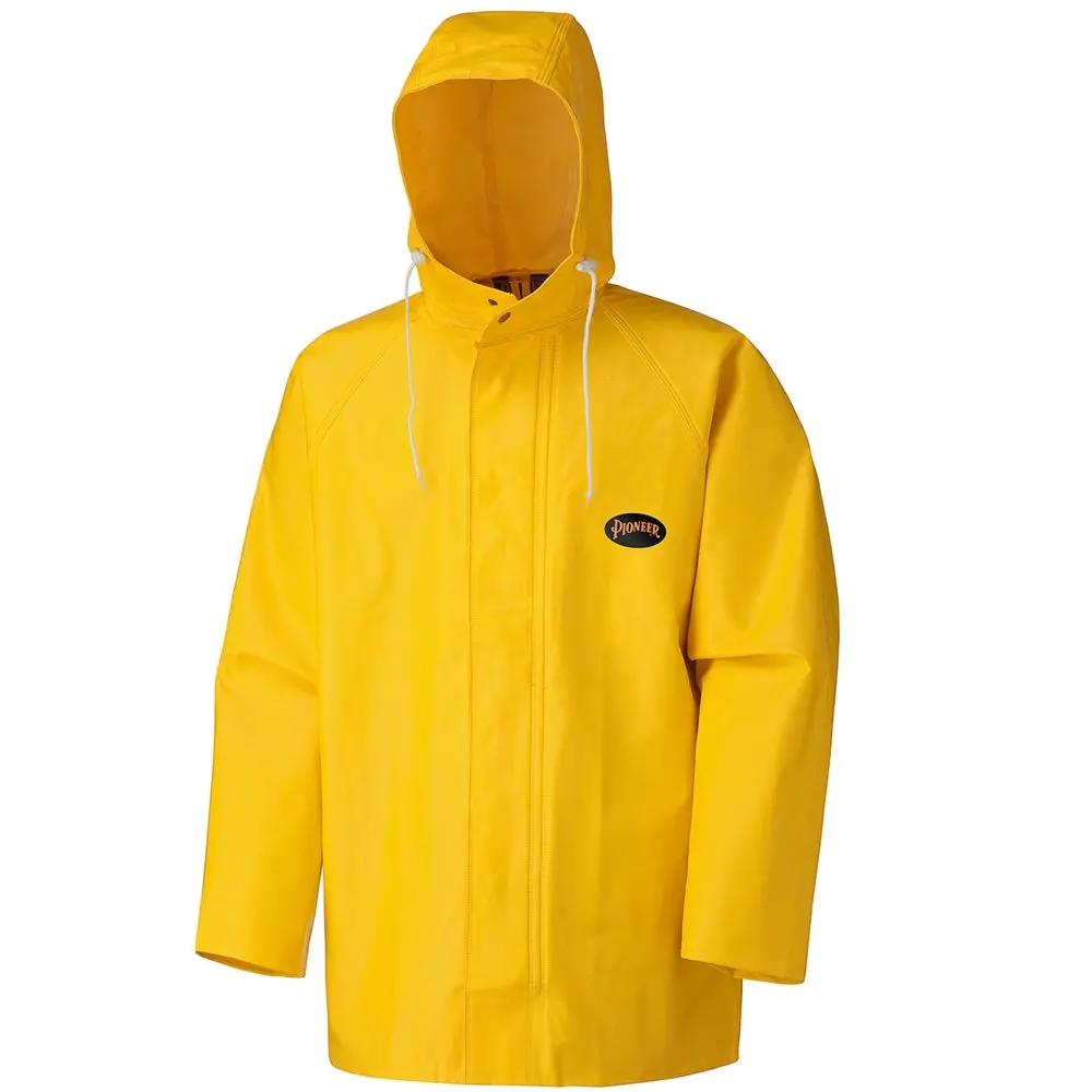 Pioneer Pvc/Polyester - Hooded Rain Jacket, Yellow, X-Large 1