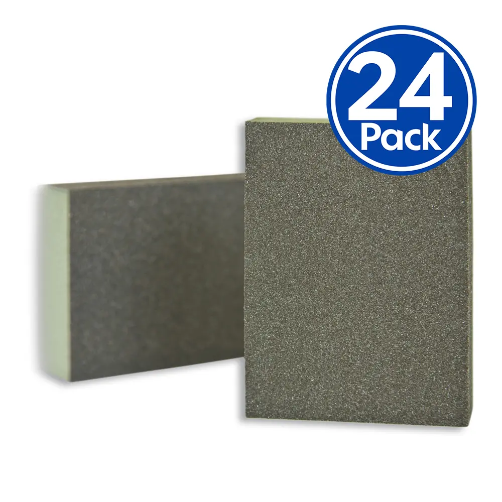 3M 63198 Standard Abrasive Sanding Sponge Block Fine 96Mm X 66Mm X 24 Pack 1
