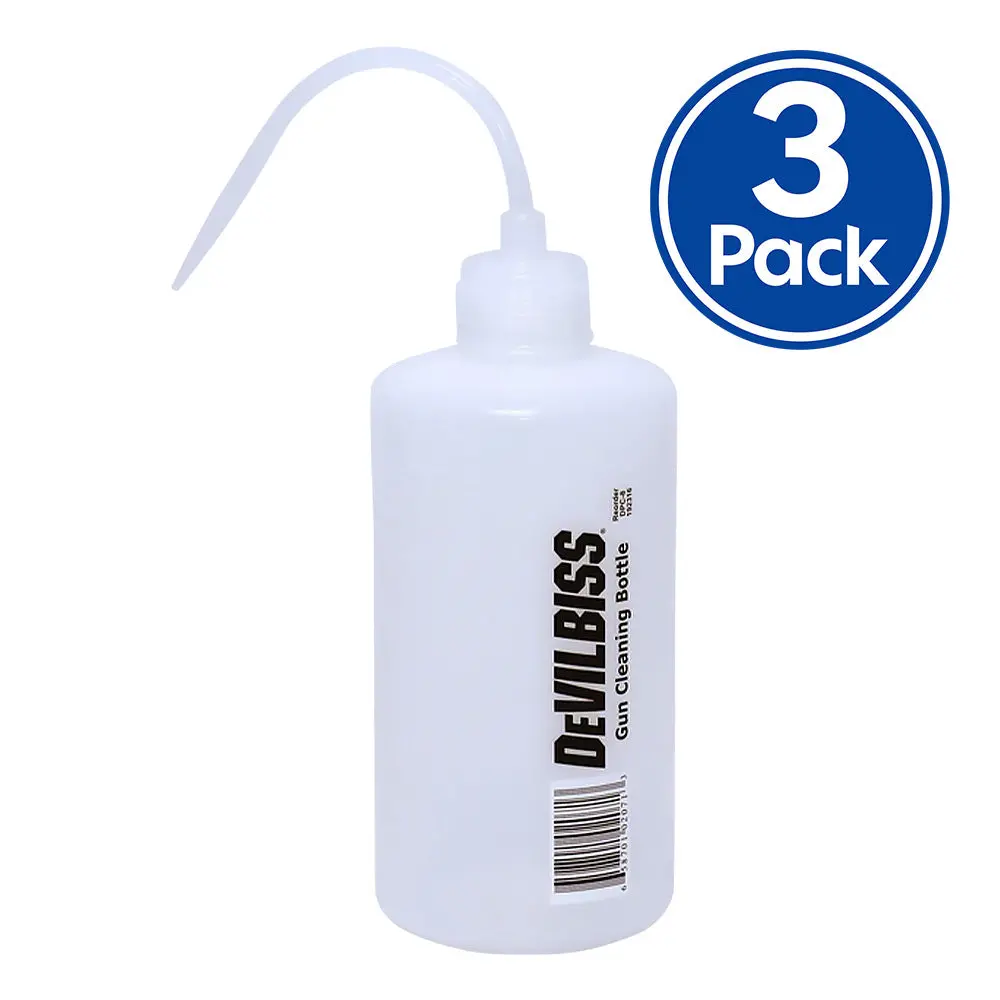 Devilbiss Spray Gun Maintenance Pressure Pot Cleaning Bottle 500Ml X 3 Pack 1
