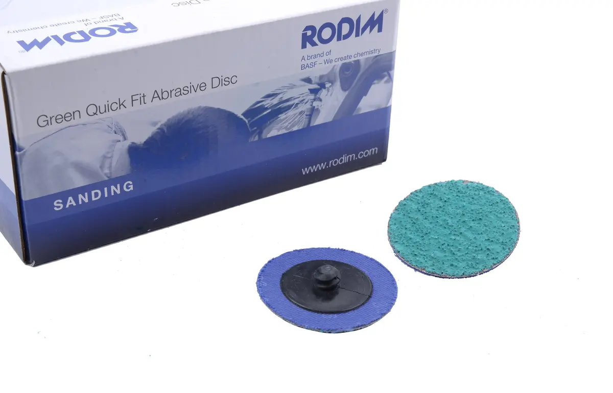 Rodim Quick Fit Abrasive Disc Green 50Mm Box Of 50 Basf Roloc Glasurit 1