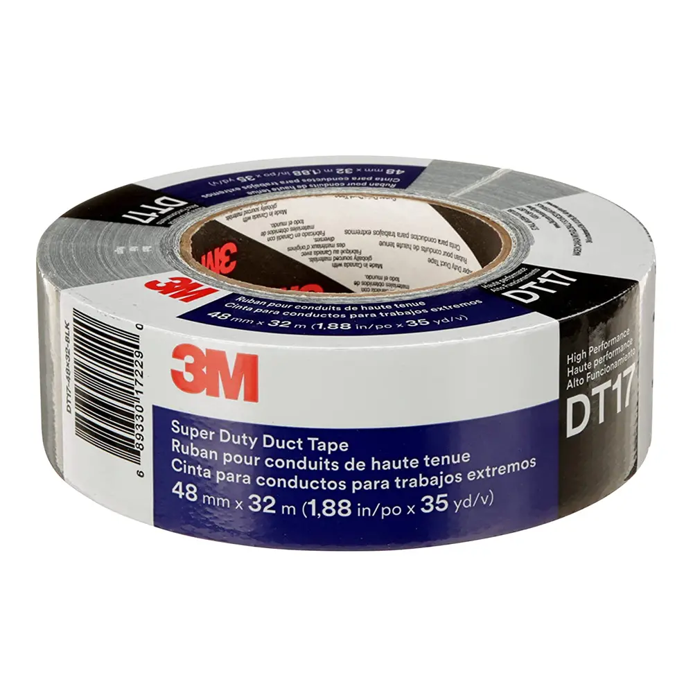 3M Dt17 Super Duty High Strength Duct Tape 48Mm X 32M Black 1