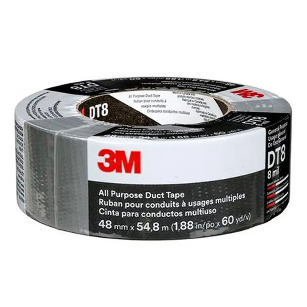 3M Dt8 All Purpose Duct Tape 48Mm X 22.9M Black Blast 1