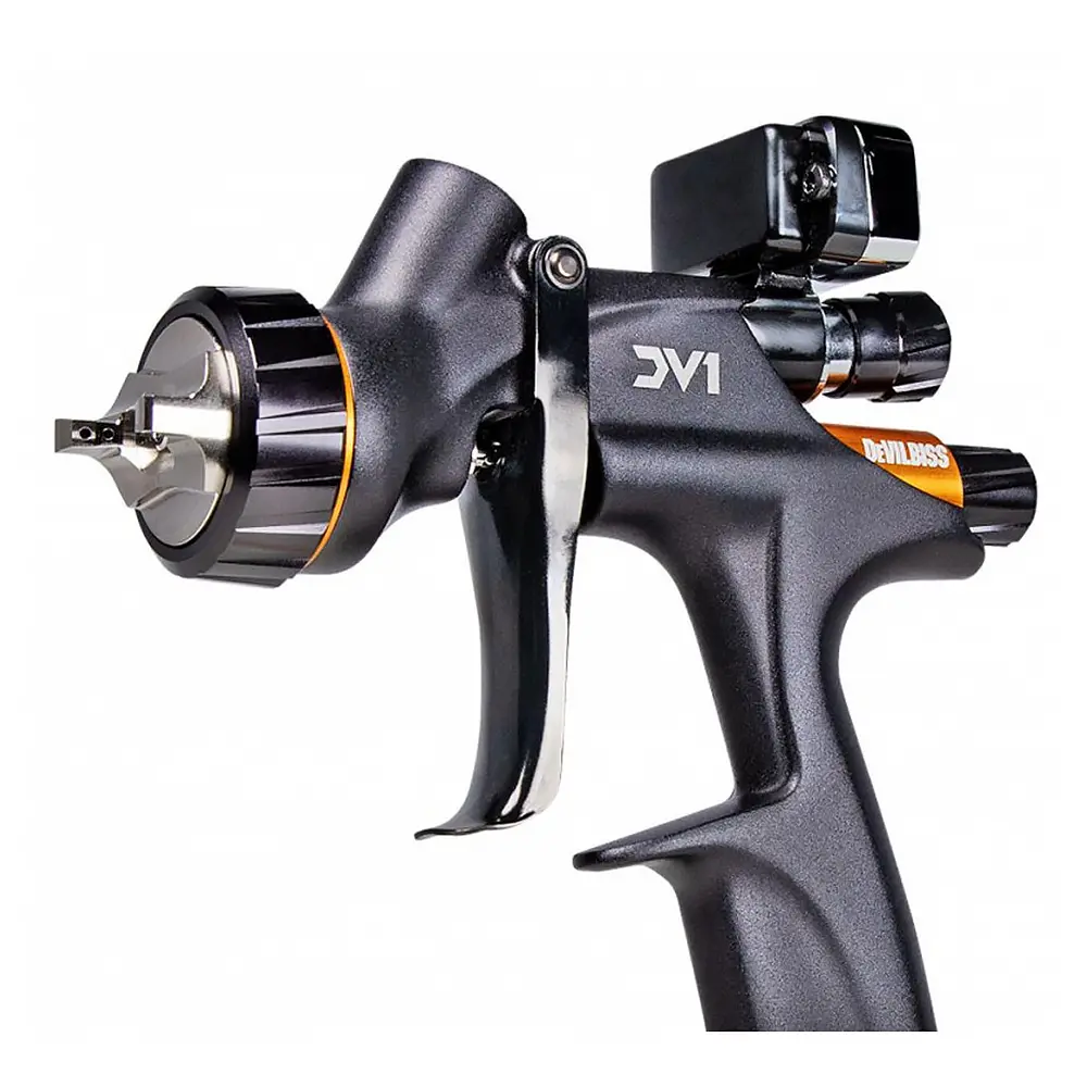 Devilbiss Dv1-C+ Clearcoat Digital Hvlp Plus Gravity Feed Spray Gun 1.3Mm Tip 1