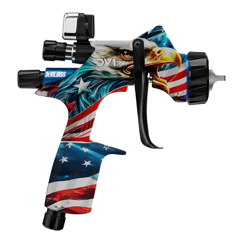 Devilbiss Limited Edition Dv1-B Plus 1.3Mm Digital Screaming Eagle Hvlp Basecoat Spray Gun 1