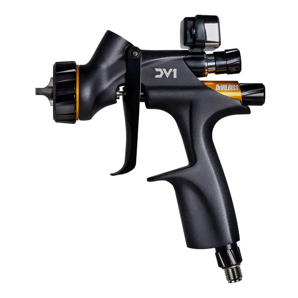 Devilbiss Dv1 1+A Glasurit Hvlp Gravity Spray Gun 1.4Mm Dv1-U-Bar-14-1A Uncupped 1