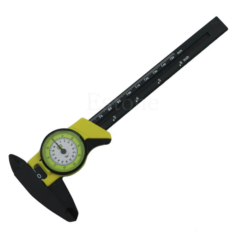Dial Calipers, 150 Mm X 0.02 Mm, Plastic 1