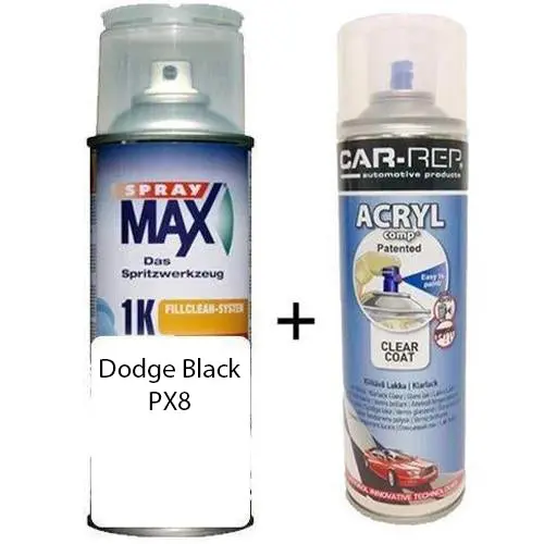 Auto Touch Up Paint Dodge Black Px8 Plus 1K Clear Coat 1
