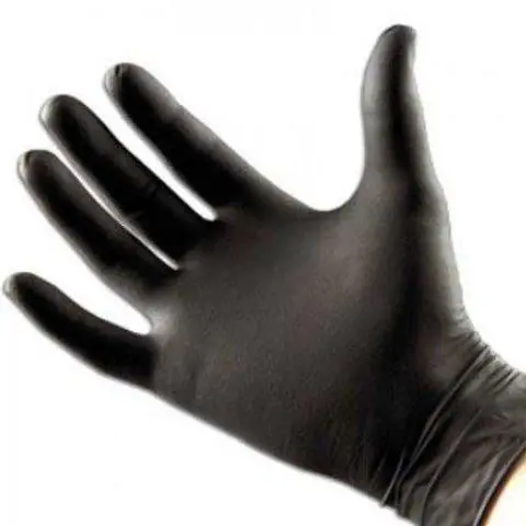 Disposable Nitrile Gloves, Powder-Free, Black 1