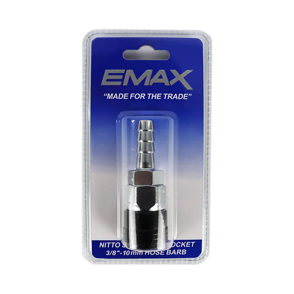 Emax 3/8" - 10Mm Hose Barb Nitto Style Air Socket 1