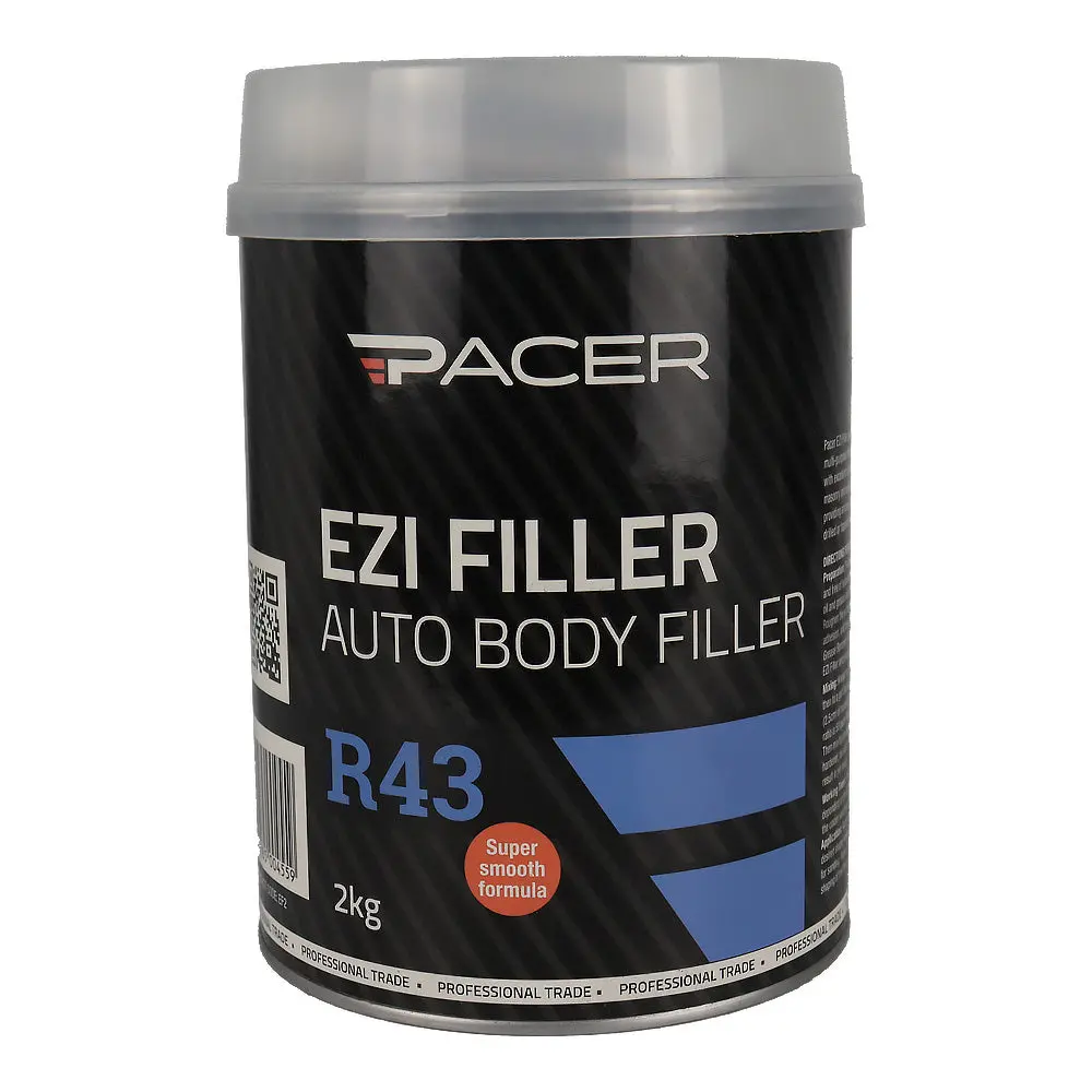 Pacer R43 Ezi Filler With Hardener 2Kg Premium Body Filler Repair 1