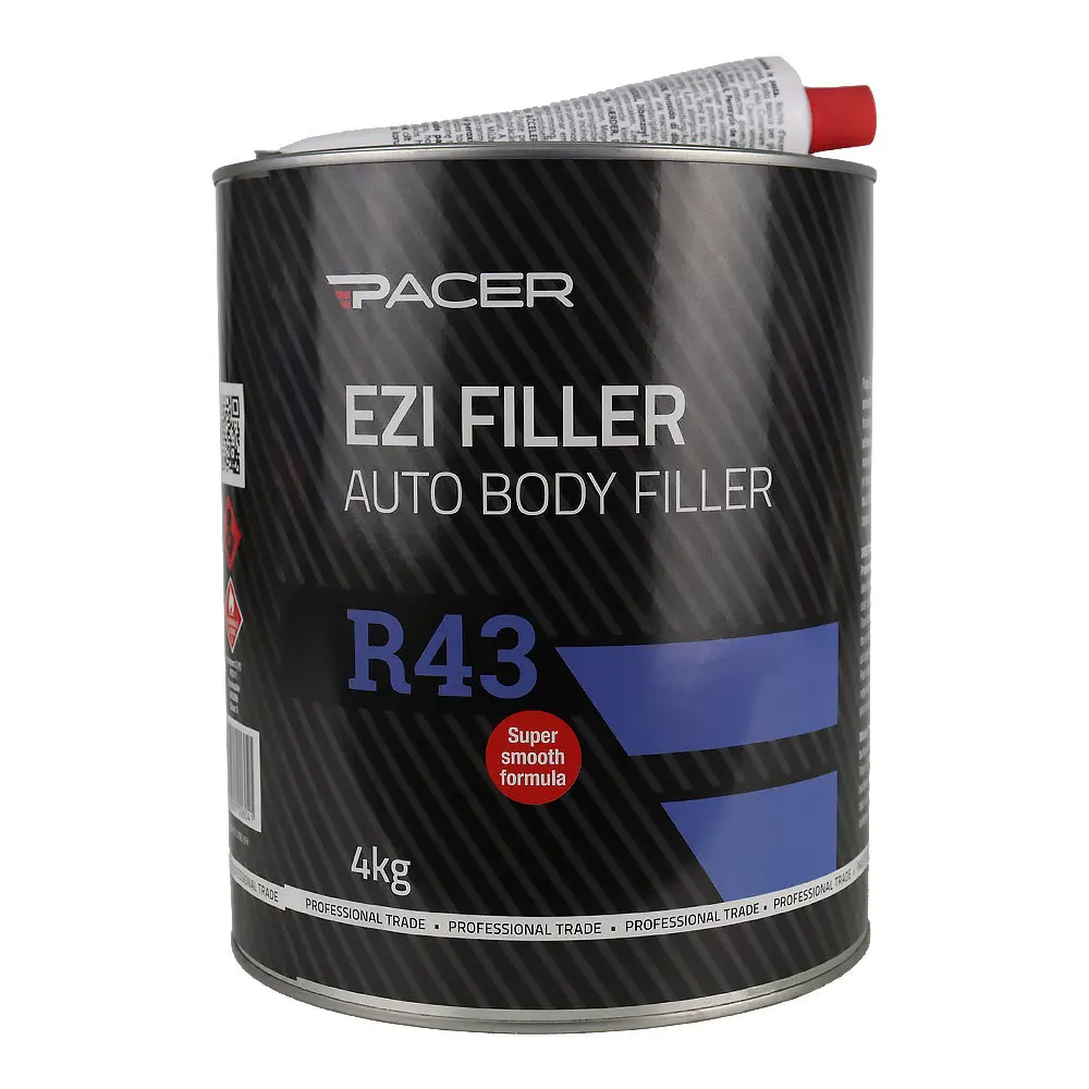 Pacer R43 Ezi Filler With Hardener 4Kg Premium Body Filler Repair 1