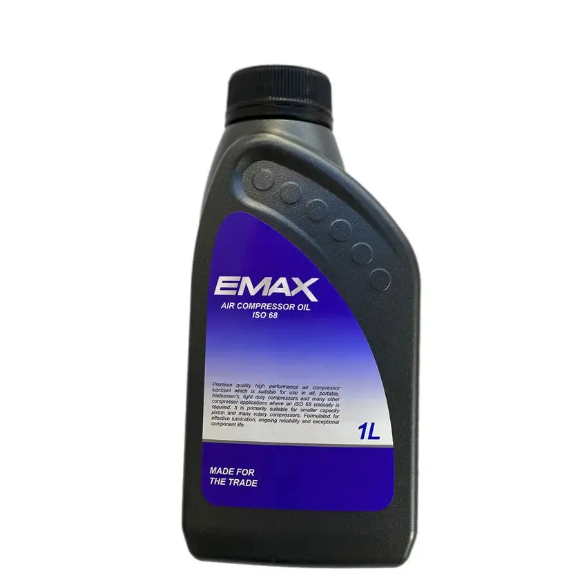 Emax Premium Air Compressor Oil 1L Lubricant Iso 68 1
