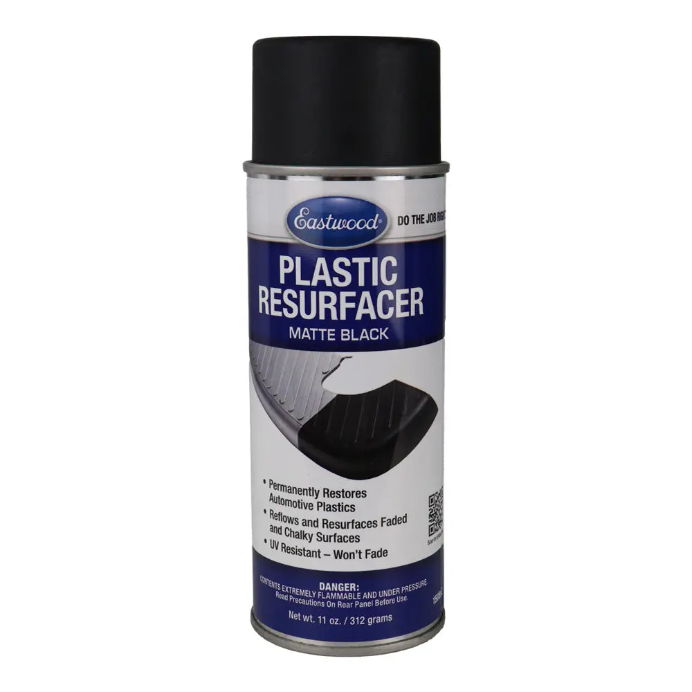 Eastwood Plastic Resurfacer Matte Black 312Gm Aerosol Automotive Trim Restorer 1