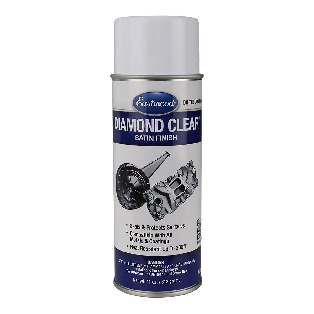 Eastwood Diamond Clear Satin Finish 312Gm Protective Clear Coat Automotive Metal 1