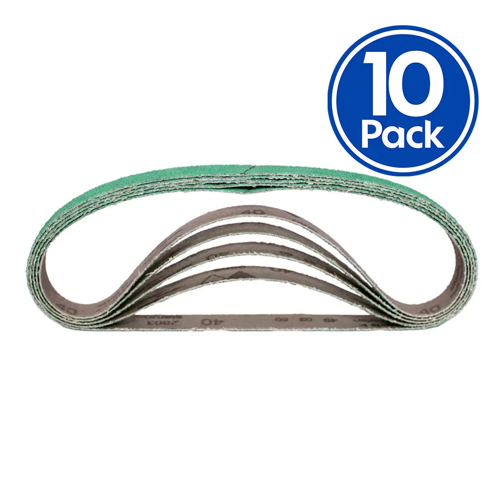 Sia 2803 Siaron Sanding Belts 10Mm X 330Mm 40 Grit X 10 Pack Abrasive Sandpaper 1
