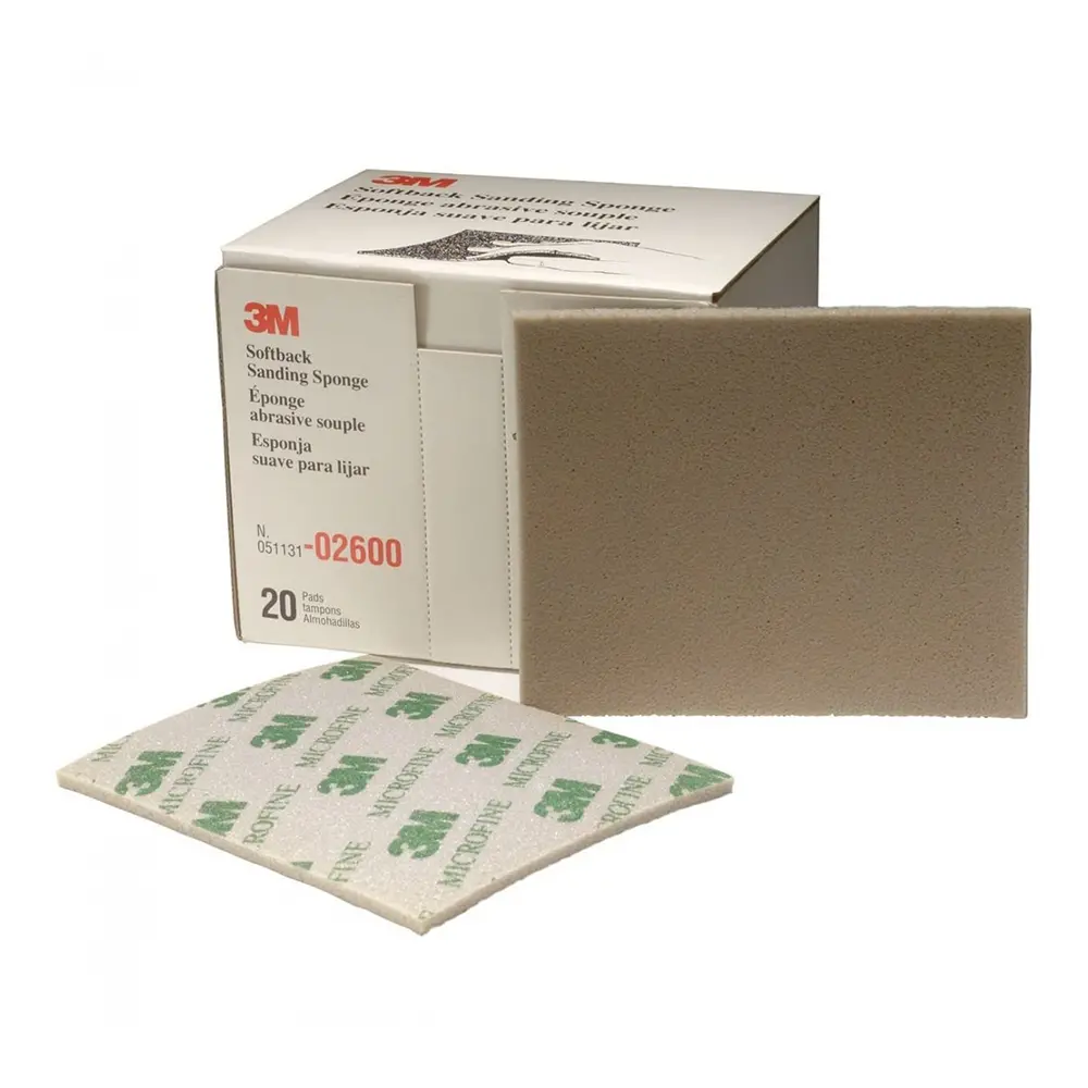 3M 02600 Softback Sanding Sponge Micro Fine X 20 Pack Wet Or Dry Hand Abrasive 1