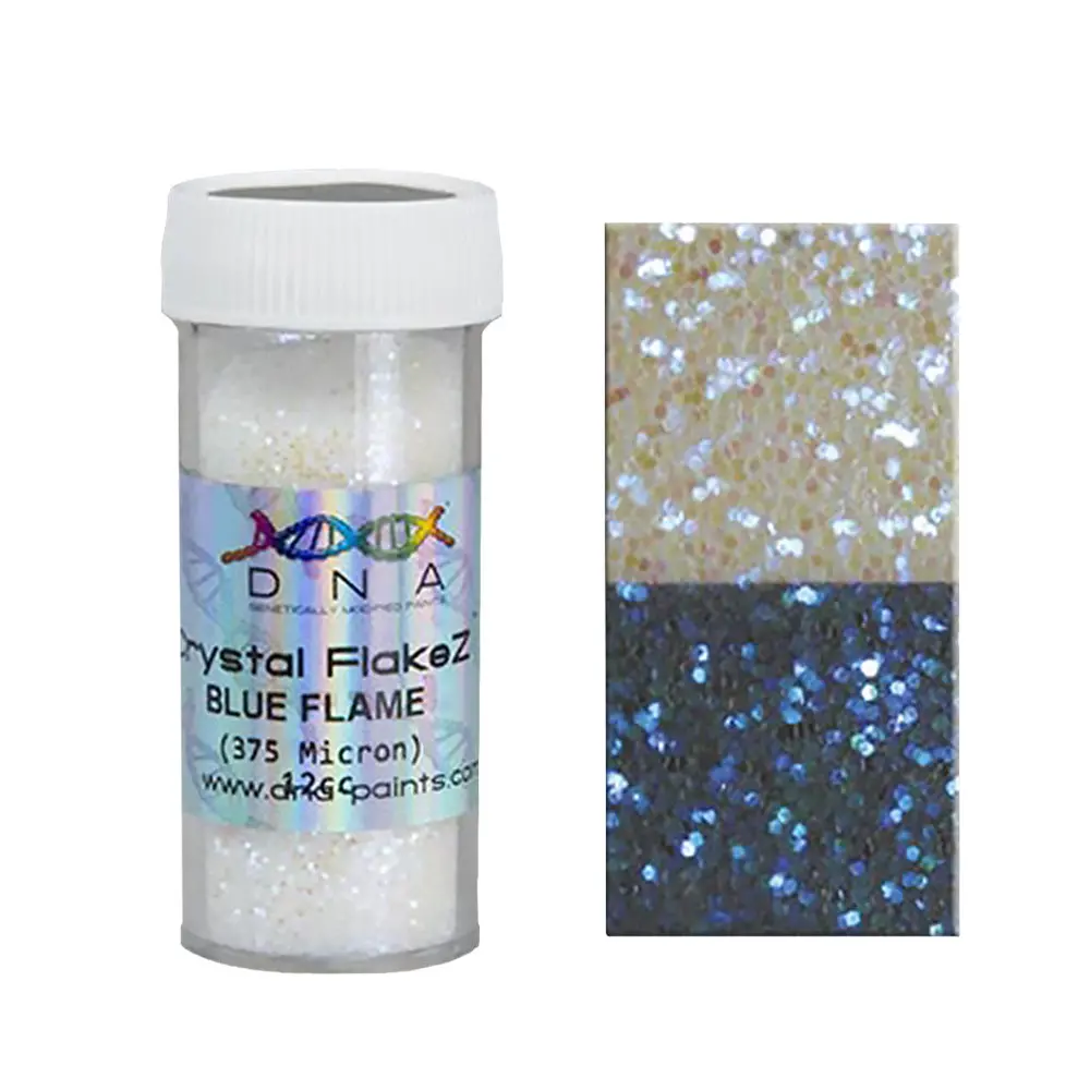 Dna Paints Crystal Flakez Semi Transparent Crystal Flakes 375 Micron Blue Flame 1