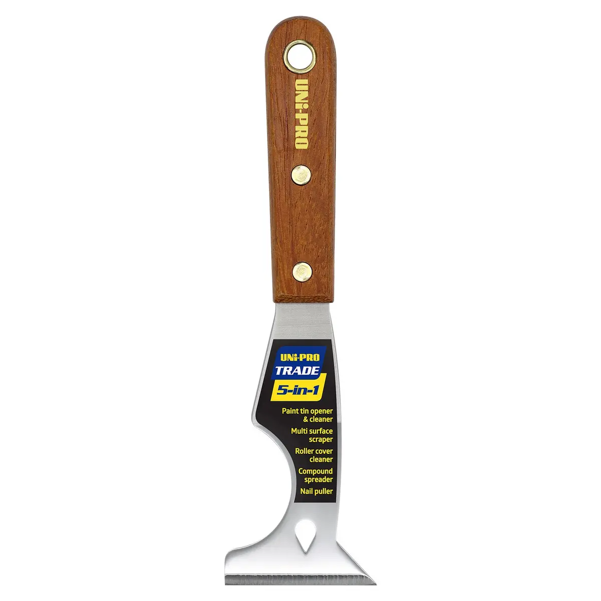 Uni-Pro Stainless Steel 5-In-1 Trade Tool Scraper Multitool 1