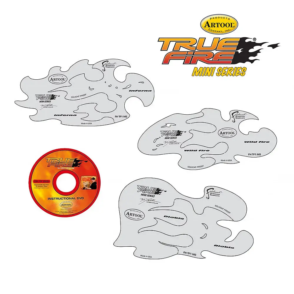 Anest Iwata Mike Lavallee True Fire Mini Series Template Airbrush Stencil 1