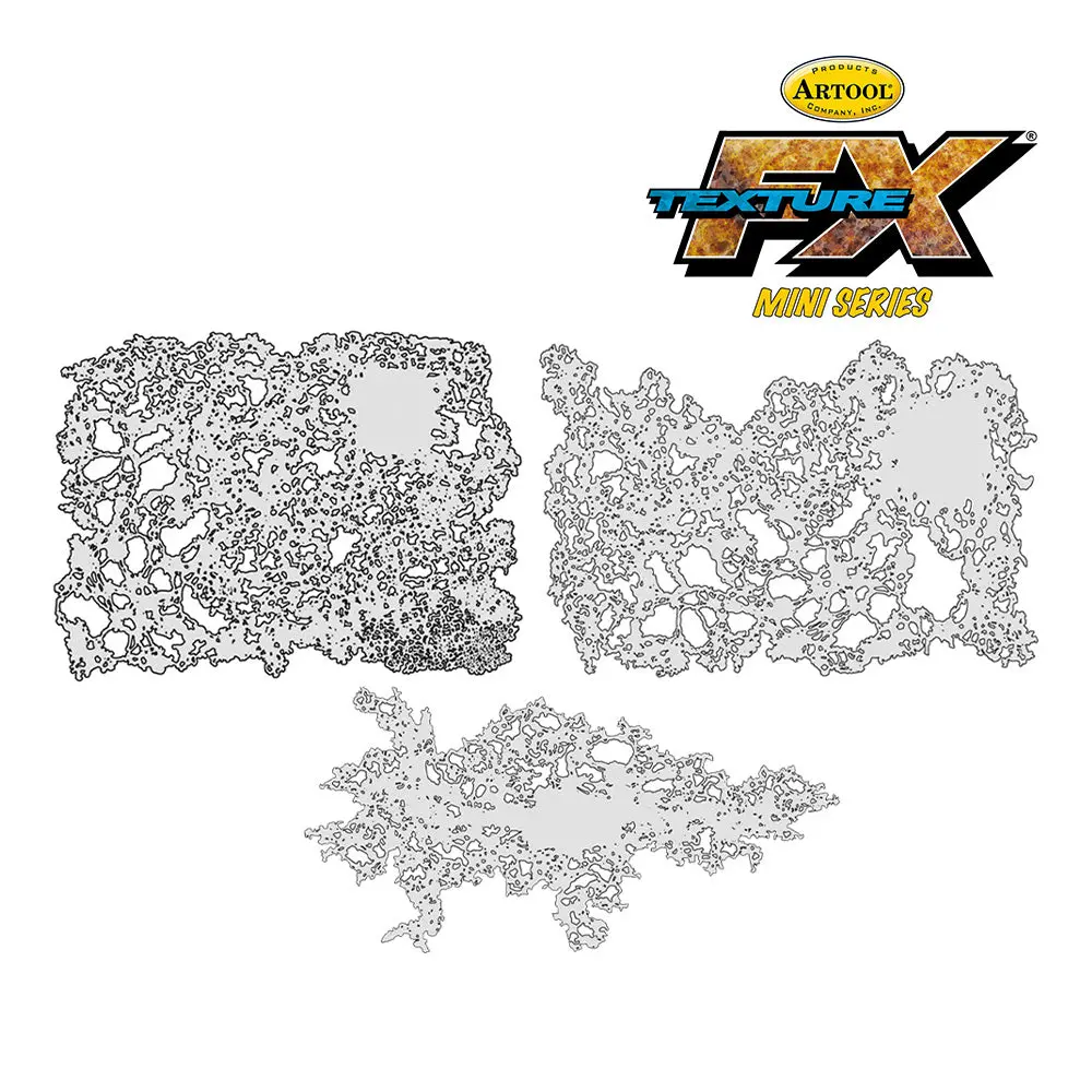 Anest Iwata Iwata Artool Texture Fx Mini Series Airbrush Template Design 1