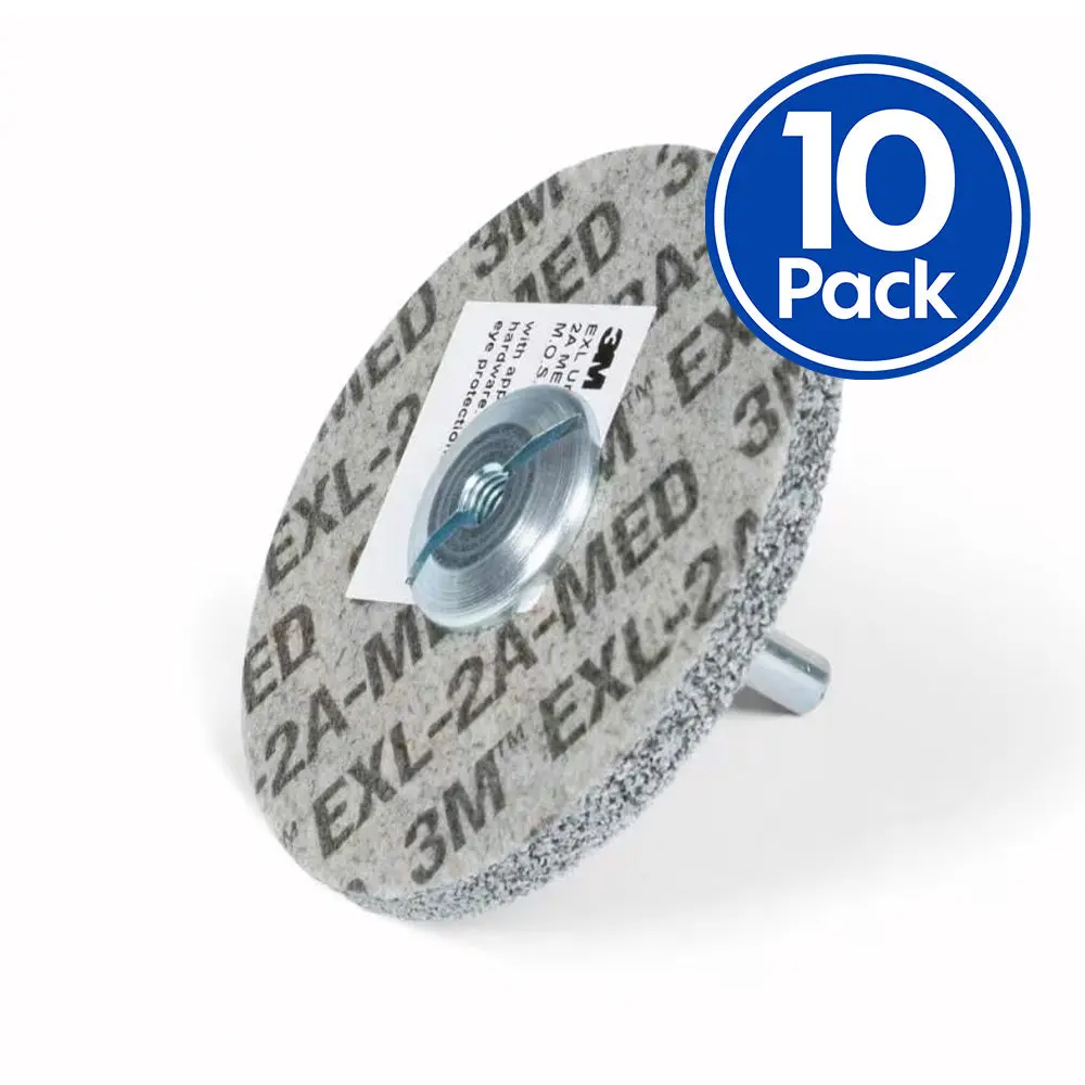 3M 09714 Scotch-Brite Roloc Cut & Polish Mop A-Med 75Mm X 30Mm X 10 Pack Disc 1