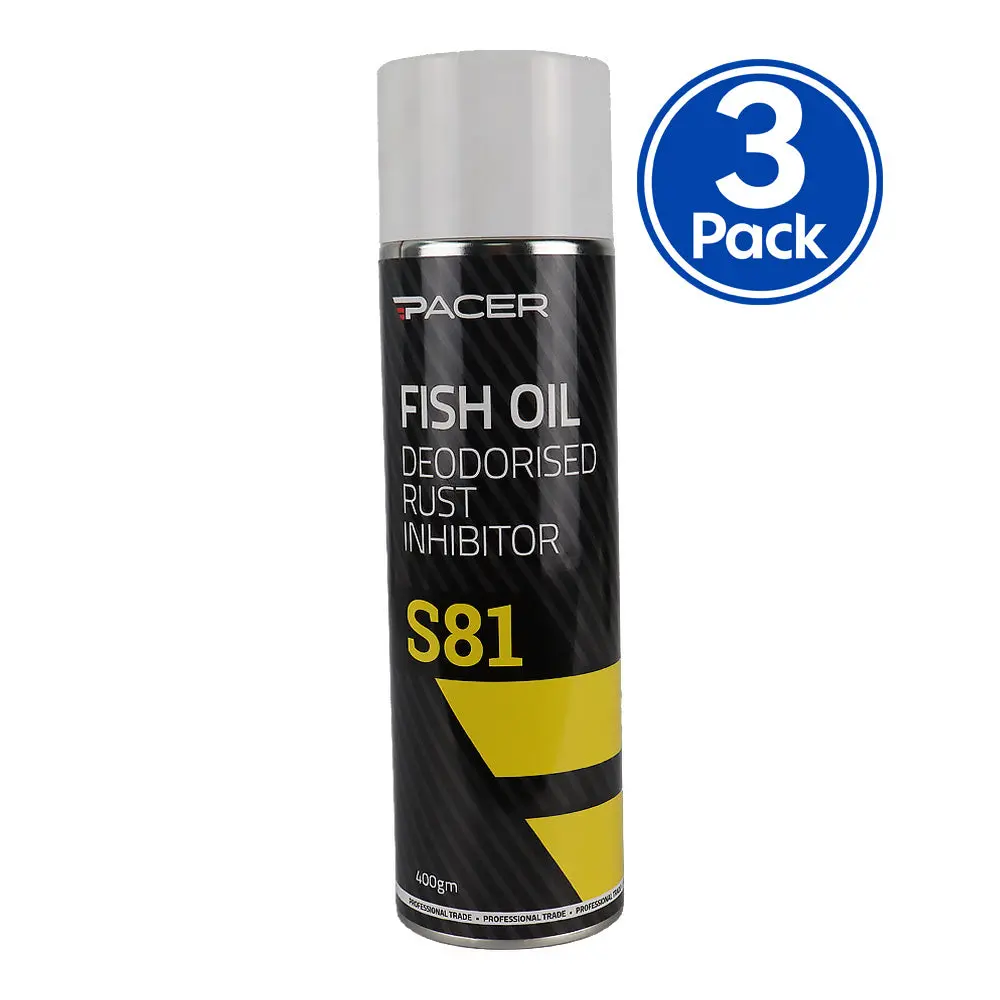 Pacer S81 Fish Oil Deodorised Rust Inhibitor 400Gm Corrosion Protection Automotive X3 1