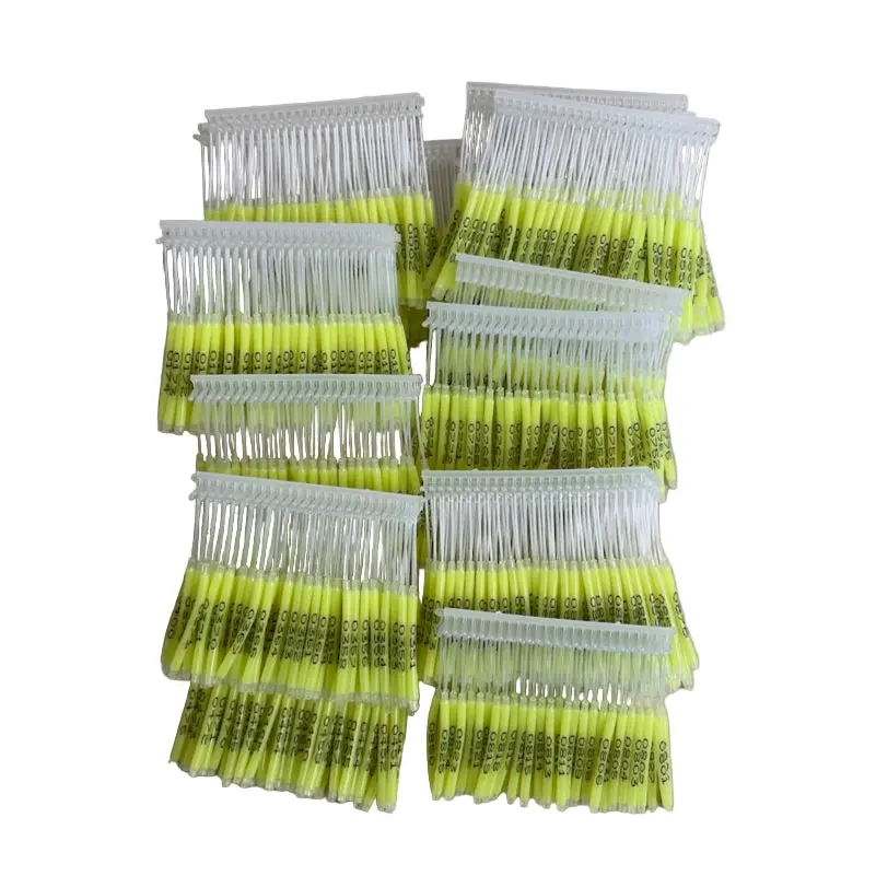 Fish Tags, Numbered 1-1000, Yellow 1
